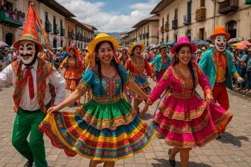 The festive spirit of the Peruvian Carnival 