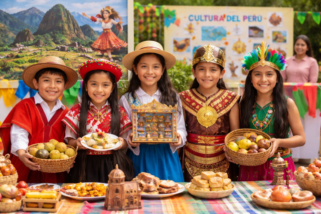 School projects on Peruvian culture for elementary and secondary school 
