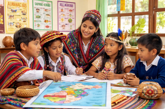 Actividades escolares por el Día de la Lengua Materna adaptadas al Perú
