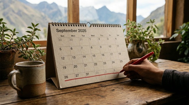 calendario de septiembre de 2026 con el tramo más largo sin feriados del segundo semestre marcado entre el 30 de agosto y el 8 de octubre