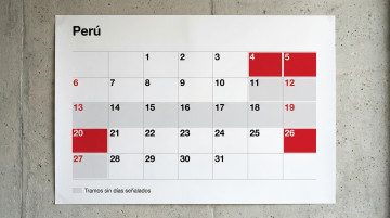Los tramos del calendario sin días señalados: cuánto duran y dónde se concentran en el año